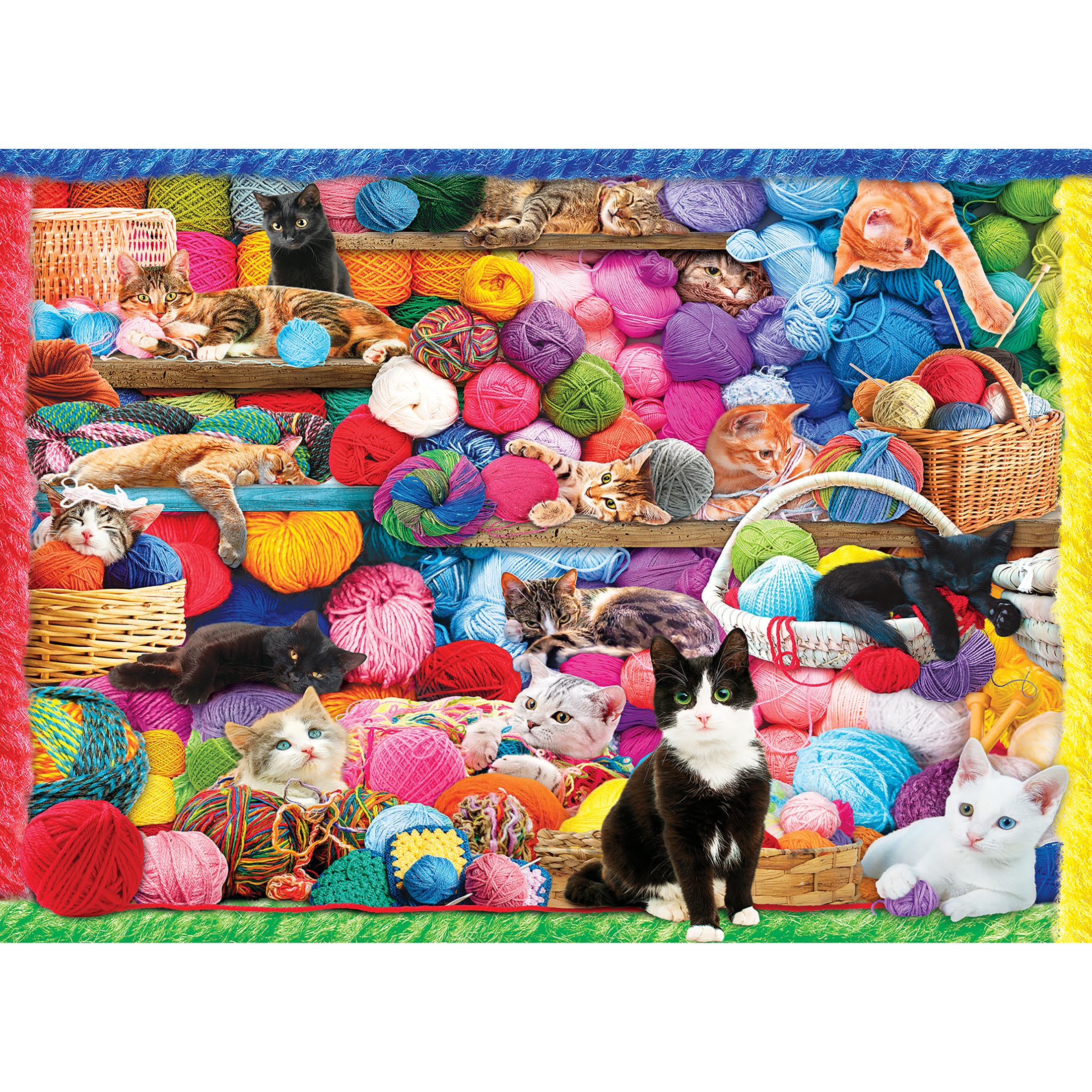 Amazon.com: RoseArt - Kodak Premium - Cats and Yarn - 1500 Piece